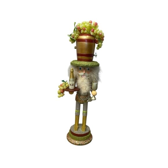 Hollywood Nutcrackers™ Wine Hat Nutcracker 19.5”Kurt S. Adler Holly Adler RARE - Picture 1 of 8